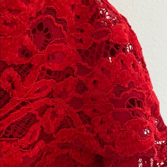 Majorelle Angelique Red Lace Gown Maxi Dress - Picture 8 of 8